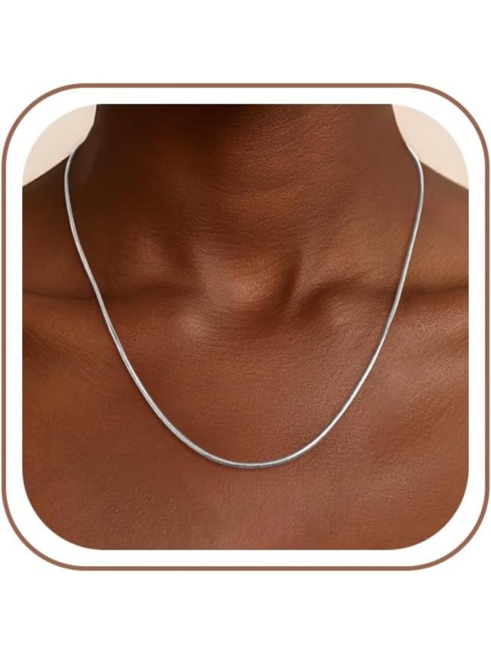 Thick S925 Sterling Silver Snake Chain Necklace for Women - 16/18/20/22 Inch